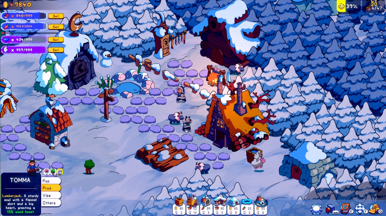 Spiritstead buildings and decorations